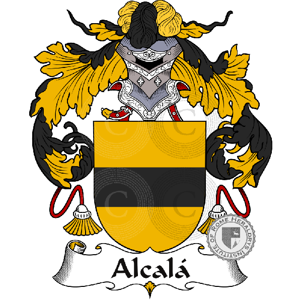 Coat of arms of family Alcalá - ref:36196