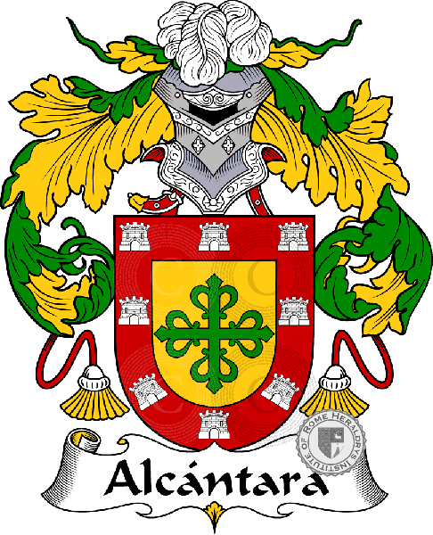 Coat of arms of family Alcántara - ref:36202