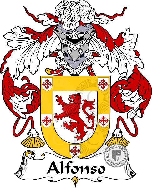 Coat of arms of family Alfonso - ref:36212