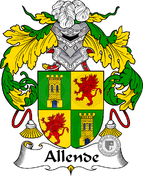 Coat of arms of family Allende - ref:36217