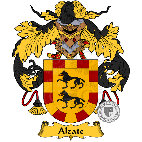 Coat of arms of family Alzate - ref:36233