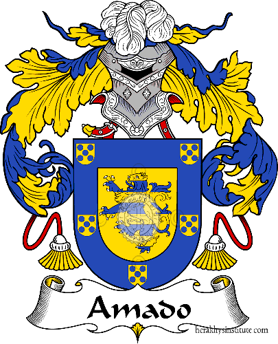 Coat of arms of family Amado or Amador - ref:36235