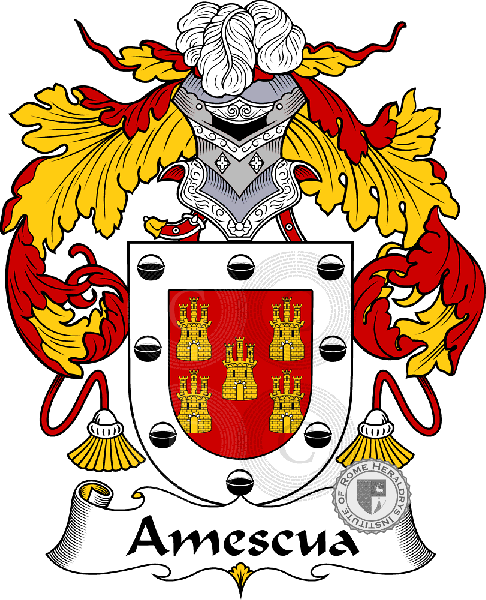 Wappen der Familie Amescua - ref:36240