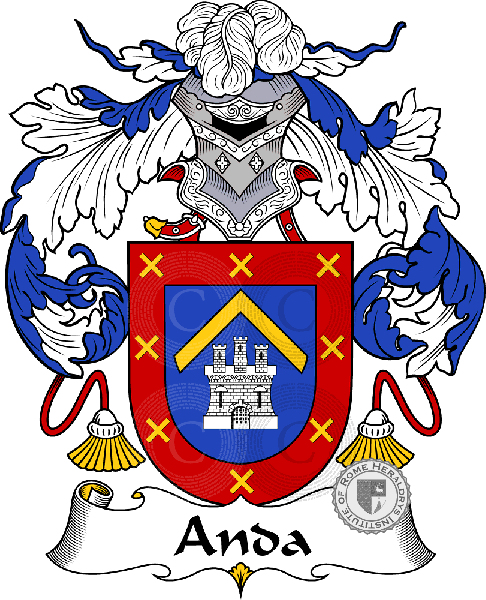Coat of arms of family Anda - ref:36254