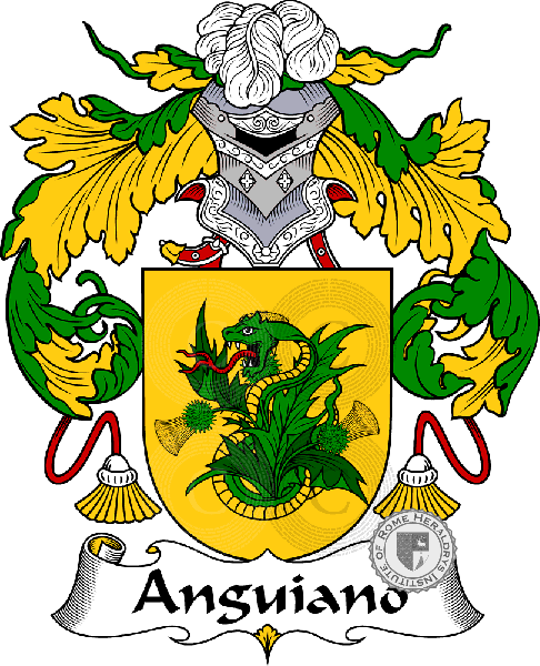 Coat of arms of family Anguiano - ref:36269