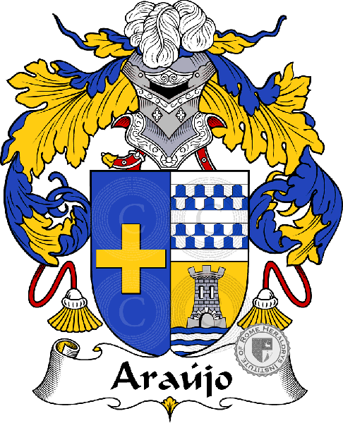 Coat of arms of family Araújo - ref:36296