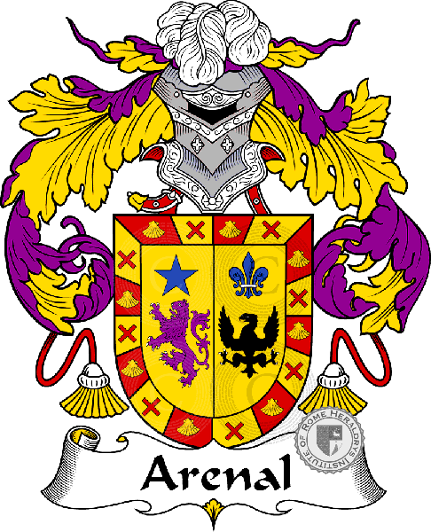 Coat of arms of family Arenal - ref:36307