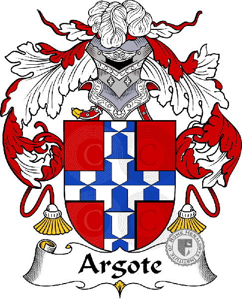 Wappen der Familie Argote - ref:36310