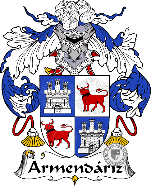 Wappen der Familie Armendáriz - ref:36326
