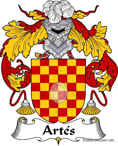 Coat of arms of family Artés - ref:36356