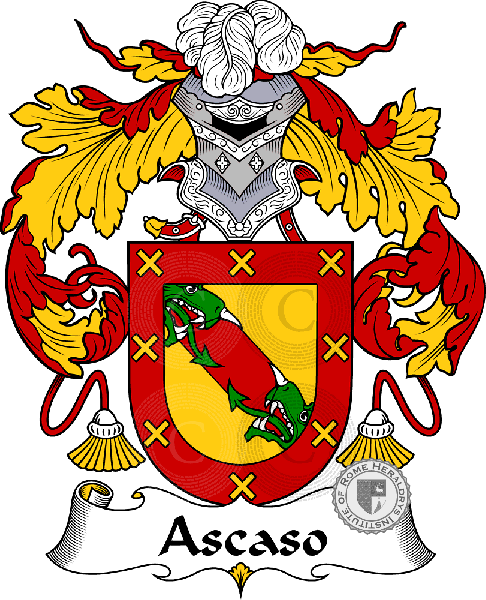 Coat of arms of family Ascaso - ref:36358