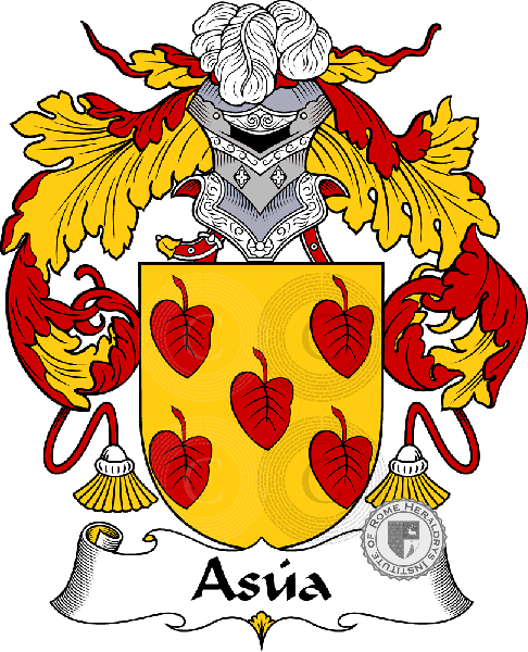 Coat of arms of family Asúa - ref:36362