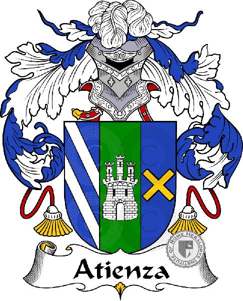 Coat of arms of family Atienza - ref:36363