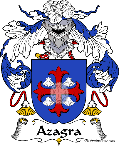 Coat of arms of family Azagra - ref:36372