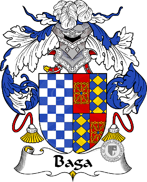 Escudo de la familia Baga or Bagaría - ref:36389
