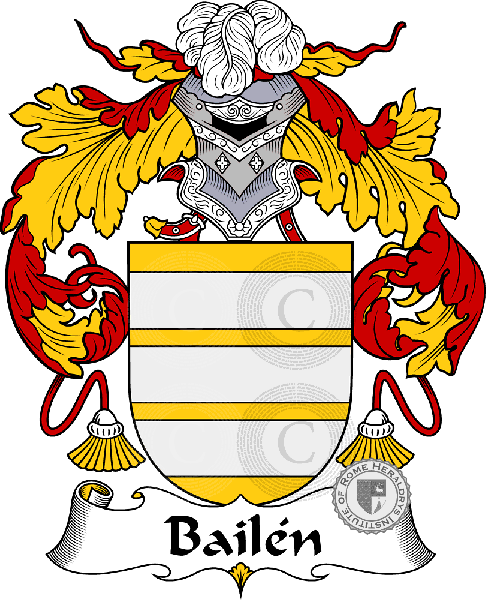 Escudo de la familia Bailén - ref:36392