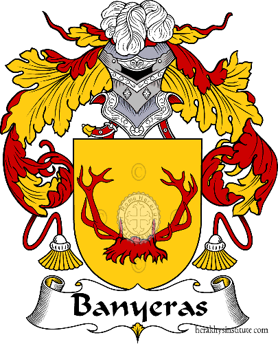 Coat of arms of family Banyeras   ref: 36408