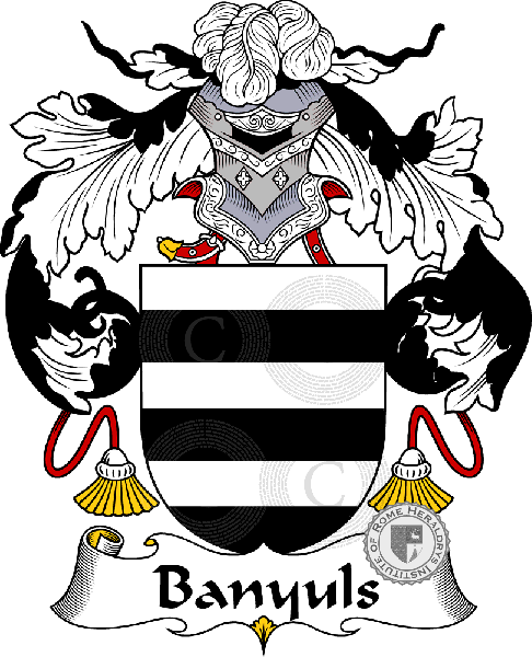 Coat of arms of family Banyuls   ref: 36409