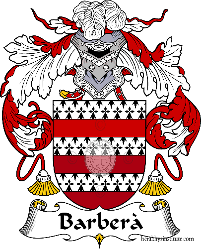 Coat of arms of family Barberà or Barbés - ref:36419