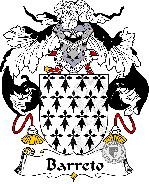 Coat of arms of family Barreto - ref:36435