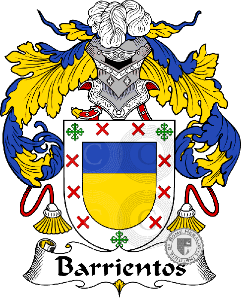 Coat of arms of family Barrientos - ref:36436