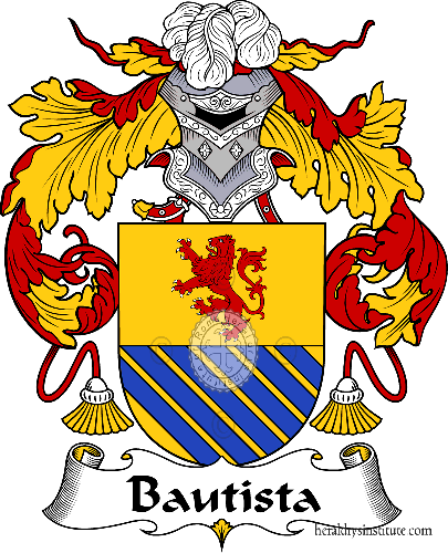 Coat of arms of family Bautista or Baptista - ref:36453