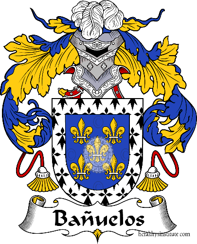 Coat of arms of family Bañuelos   ref: 36459