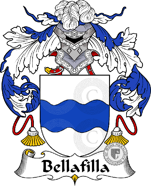 Coat of arms of family Bellafilla - ref:36466