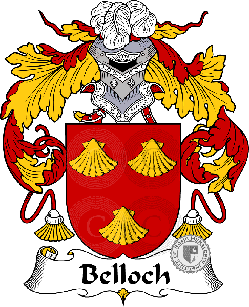 Brasão da família Belloch - ref:36468