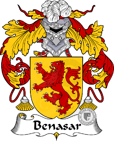 Coat of arms of family Benasar - ref:36478