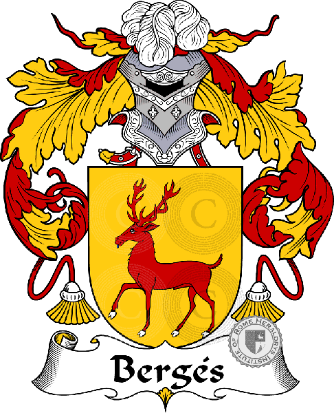 Escudo de la familia Bergés - ref:36487