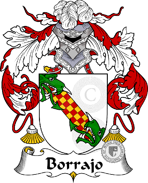 Coat of arms of family Borrajo - ref:36525