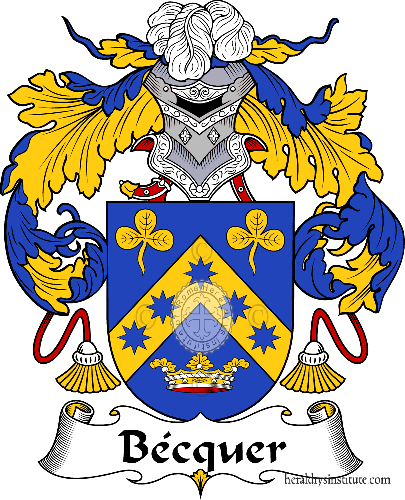 Coat of arms of family Bécquer - ref:36546