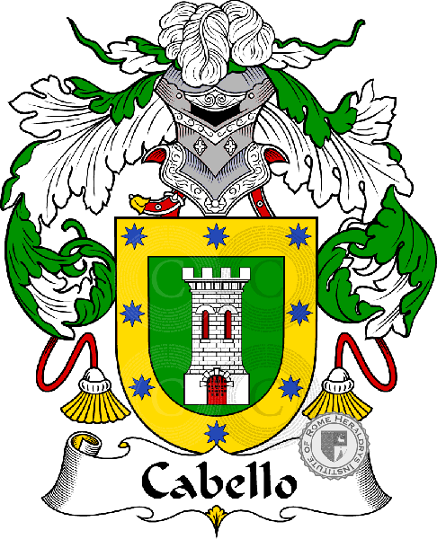 Coat of arms of family Cabello - ref:36554