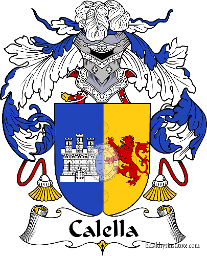 Coat of arms of family Calella - ref:36571