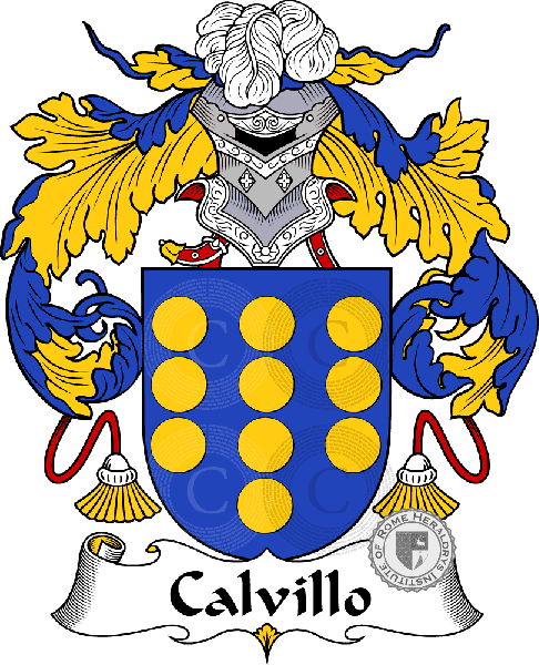 Coat of arms of family Calvillo - ref:36574