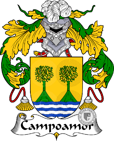 Escudo de la familia Campoamor   ref: 36585