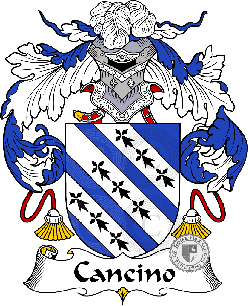 Coat of arms of family Cancino - ref:36592