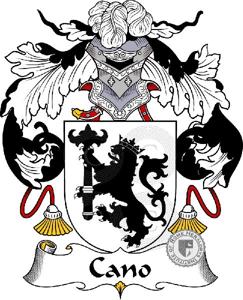 Coat of arms of family Cano   ref: 36595