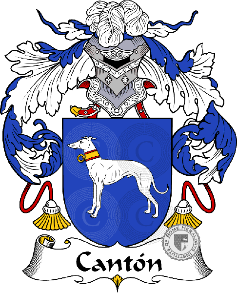 Coat of arms of family Cantón   ref: 36597