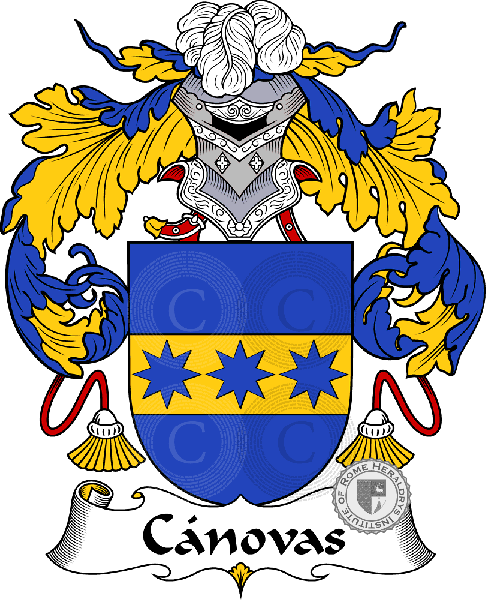 Coat of arms of family Cánovas - ref:36614