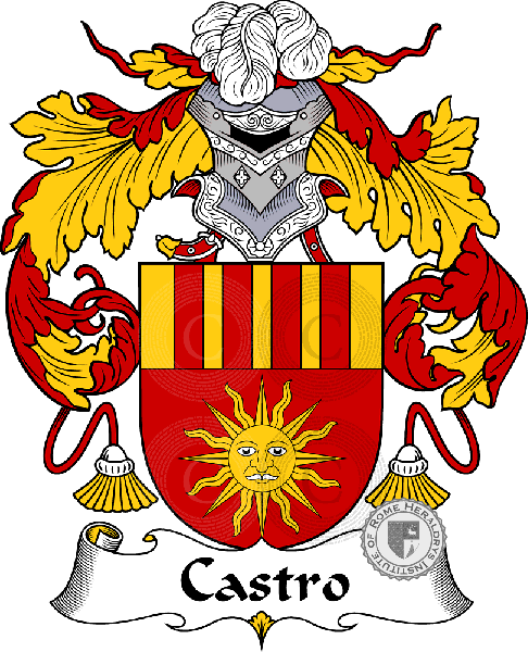 Coat of arms of family CASTRO ref: 36643