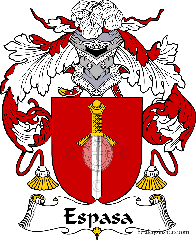 Coat of arms of family Espasa   ref: 36821