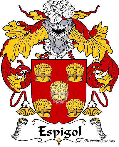 Coat of arms of family Espigol   ref: 36822