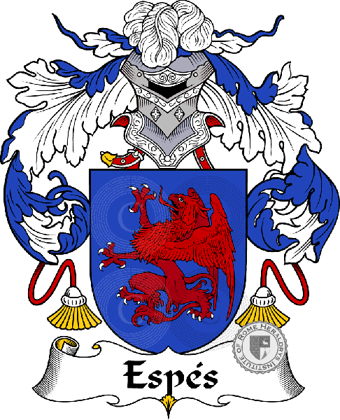 Coat of arms of family Espés   ref: 36825