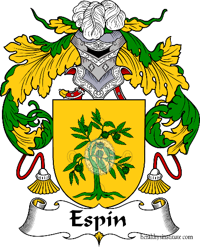 Coat of arms of family Espín   ref: 36829