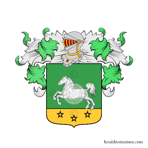 Coat of arms of family Fadini   ref: 1408