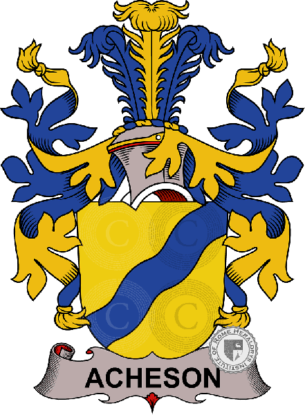 Wappen der Familie Acheson - ref:37688
