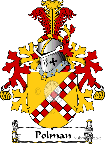 Coat of arms of family Polman - ref:38374