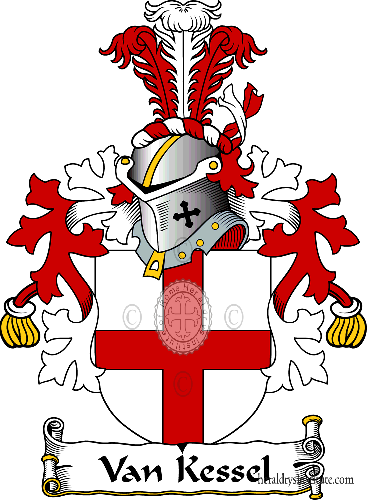 Coat of arms of family Van Kessel - ref:38463